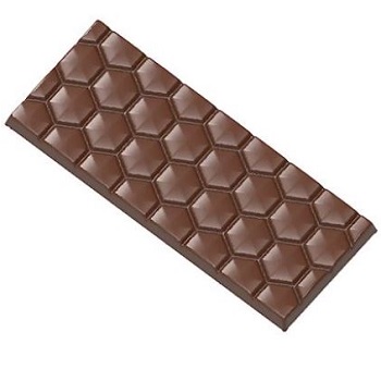 Chocolate World 68.5g Honeycomb Tablet Polycarbonate Chocolate Mould